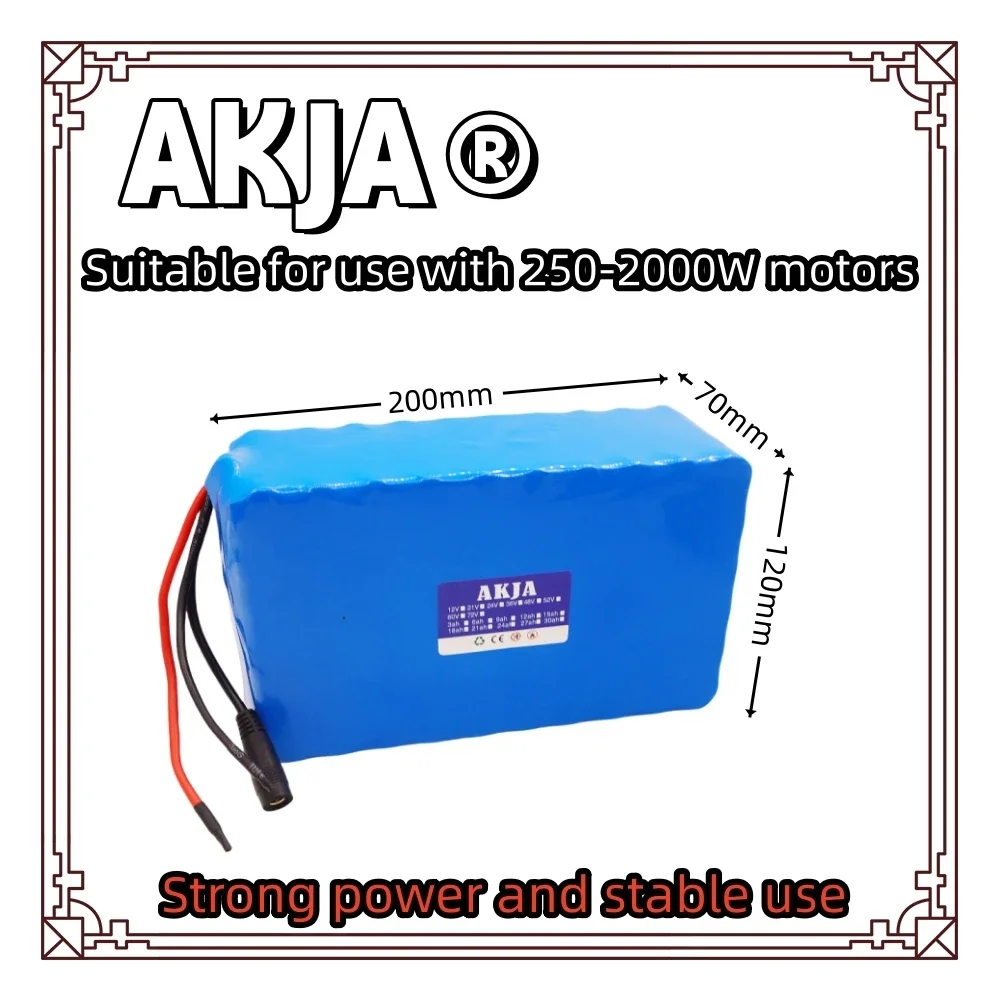 Air fast transportation18650lithium battery pack24V25.2V battery6S10P30AH suitable for 250-2000W motor new full capacity+charger