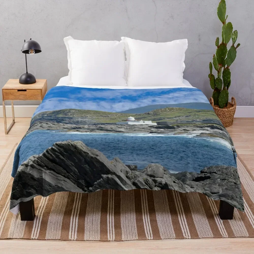 

Valentia Island Lighthouse Throw Blanket Blankets For Bed Blankets For Sofas Soft Plaid Luxury St Blankets