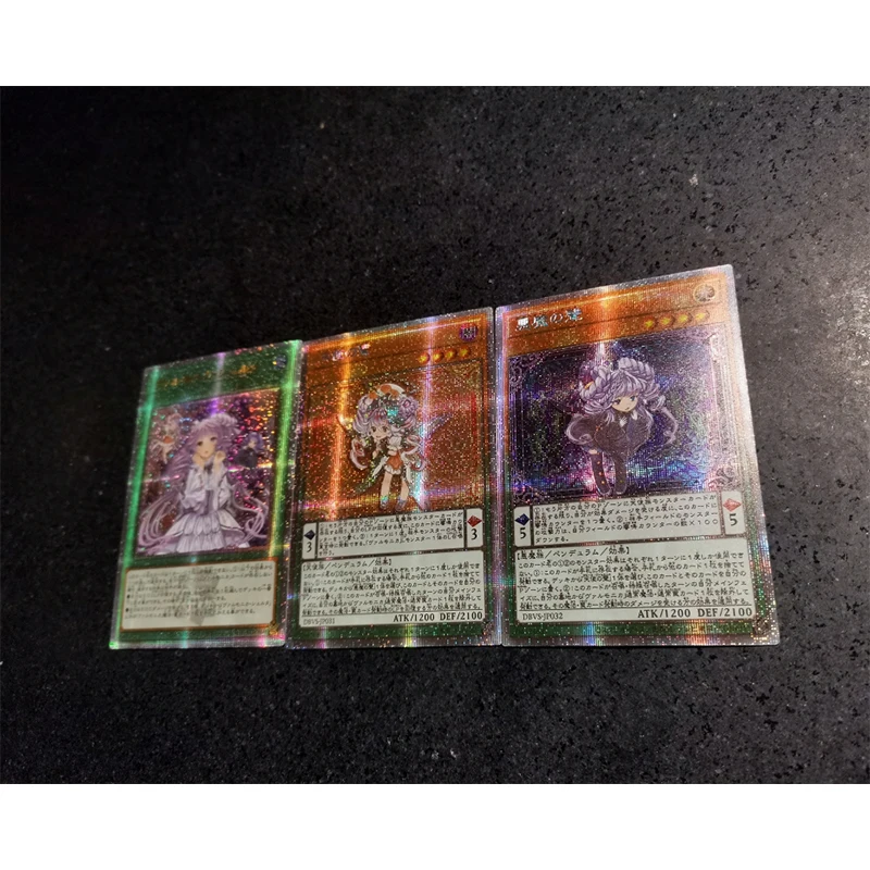 Yu-Gi-Oh! Anime Characters Ghost Sister & Spooky Dogwood DIY Homemade Bronzing Game Toys Collection Card Christmas Birthday Gift