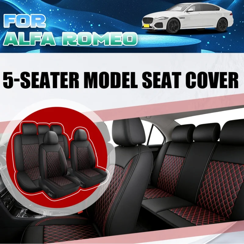 

5-seater car seat covers For Alfa Romeo Fully enclosed protective seat, suitable for all seasons, durable and easy to clean