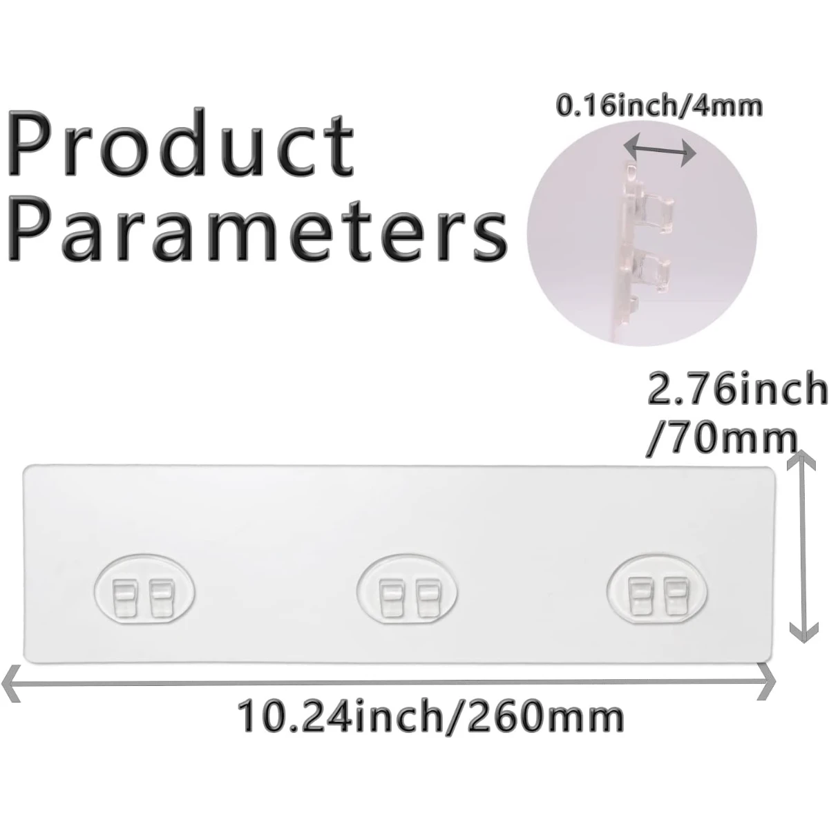 4/8Pcs Strong Adhesive Replacement Pads for Shower Caddy, Clear Sticky Stickers Hooks for Bathroom Corner Shelf Storage Rack view 4