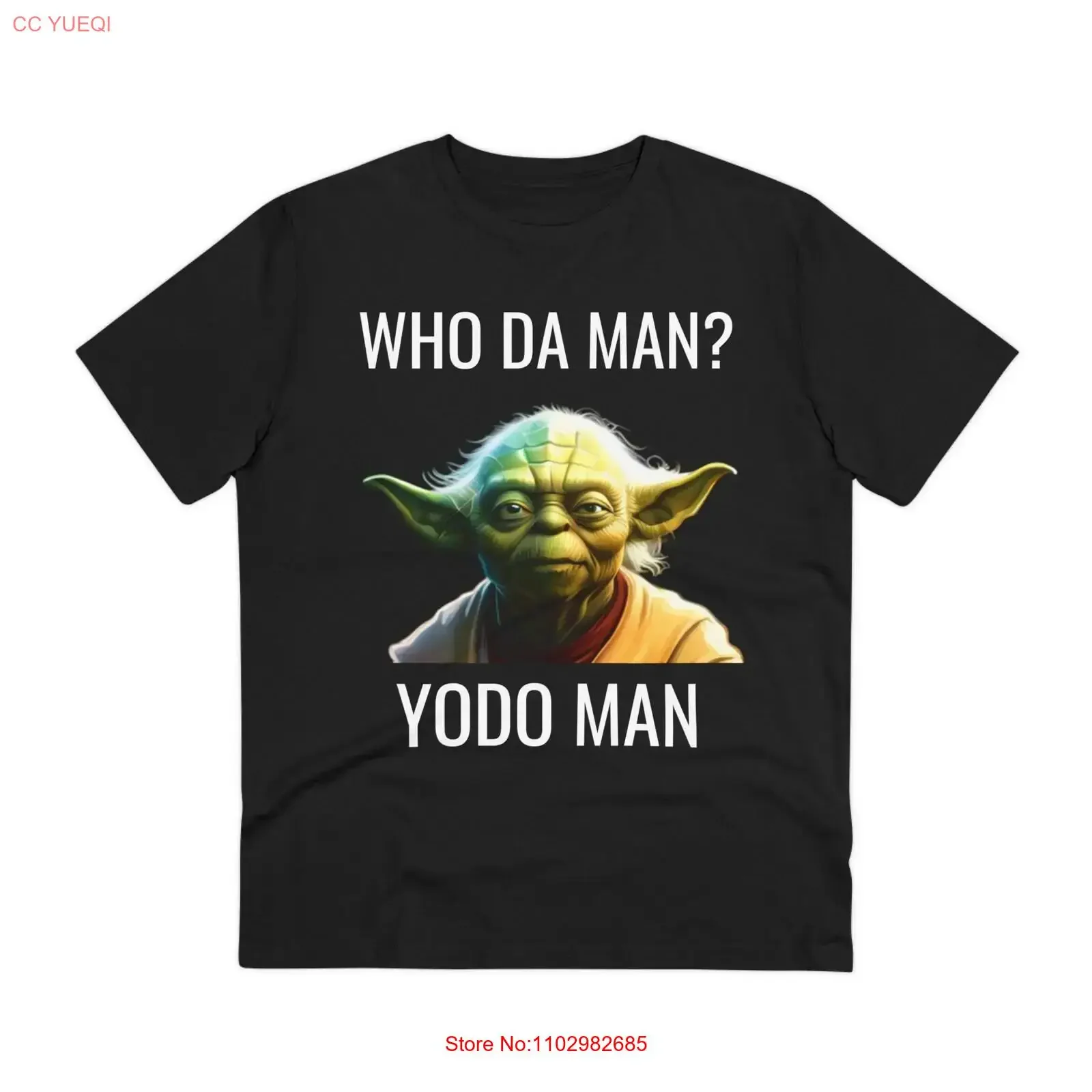 Organique Who Da Man t-shirt drôle coton anniversaire pleine conscience motivation inspirant positif mentalité vintage lavé