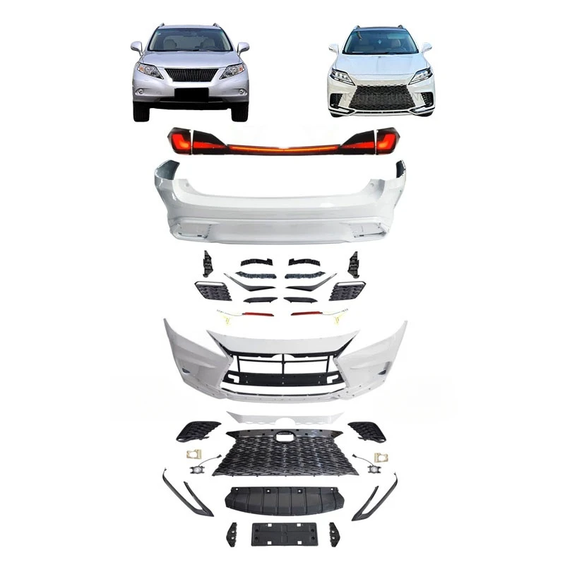 

2023 Rx450h F Sport Car Bumpers LED Lights Bodykit with Clips 2009-2015 Rx Rx270 Rx300 Rx350 Rx450