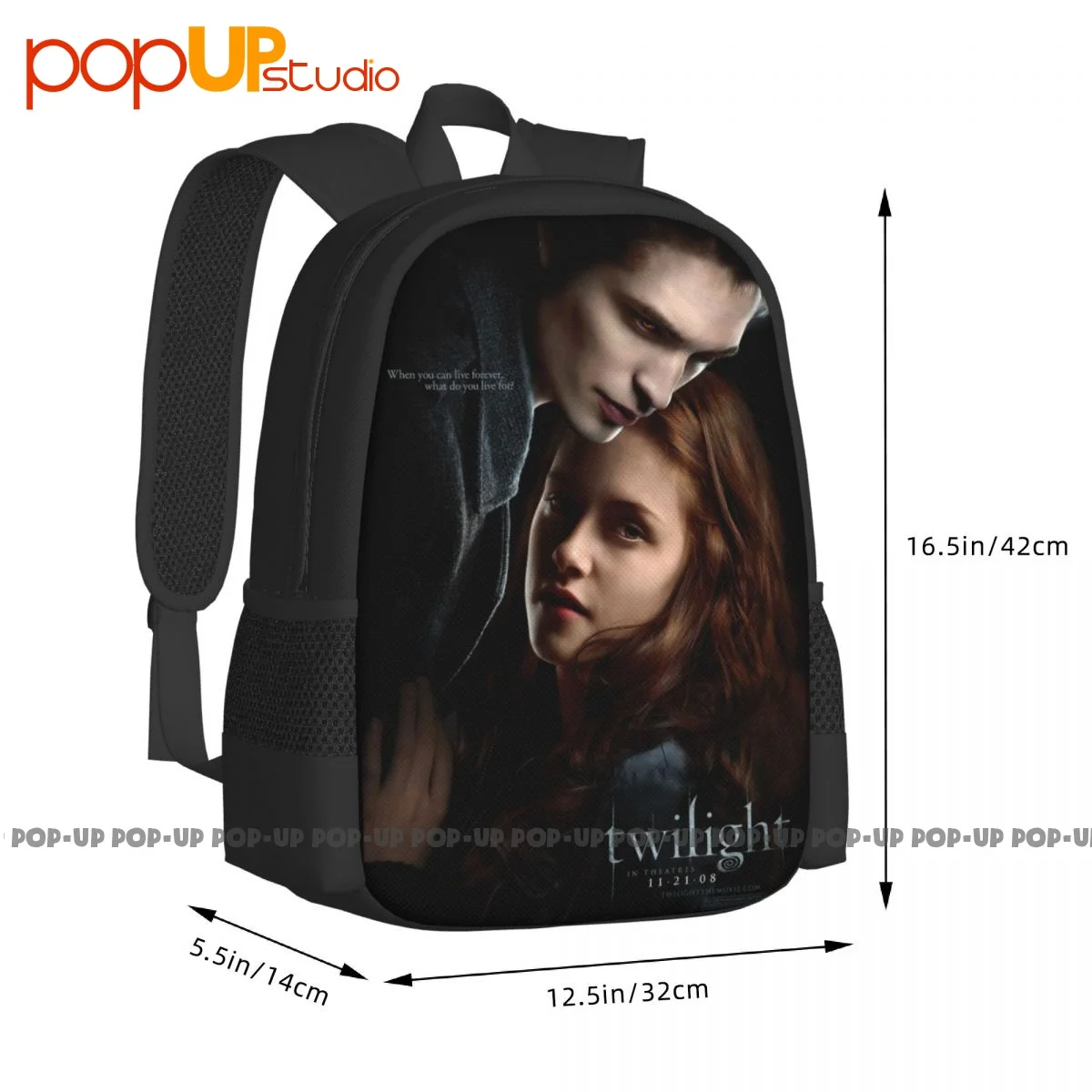 Movies The Twilight Saga Kristen Stewart Robert Pattinson Backpack Large Capacity Print Art Print