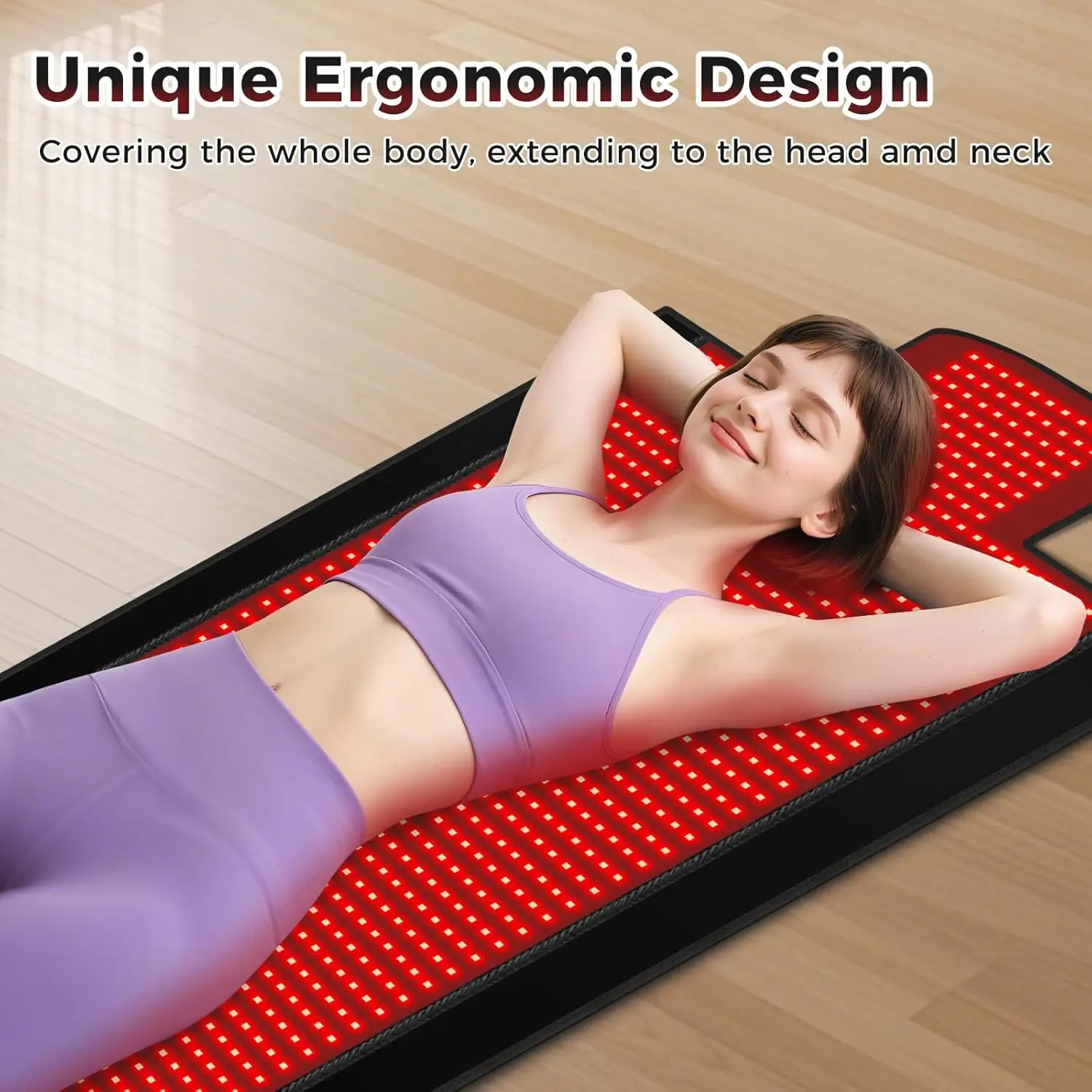 Far infrared whole-body therapy lamp photon rejuvenation yoga red light pad therapy lamp sleeping bag red light blanket