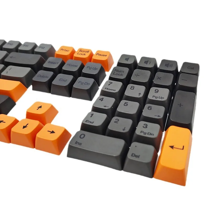 أغطية مفاتيح KUXM - زهر الكرز المتأخر 119 مفتاحًا مجموعة كاملة صغيرة MDA ارتفاع خمسة جوانب التسامي PBT مخصصة DIY #5