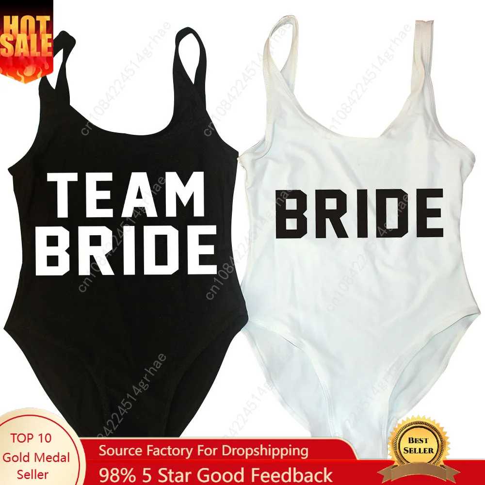 

S-3XL командный купальник для невесты и невесты, женский цельный купальник, боди для бакалавра, свадебная вечеринка, костюмы для друзей для девочек