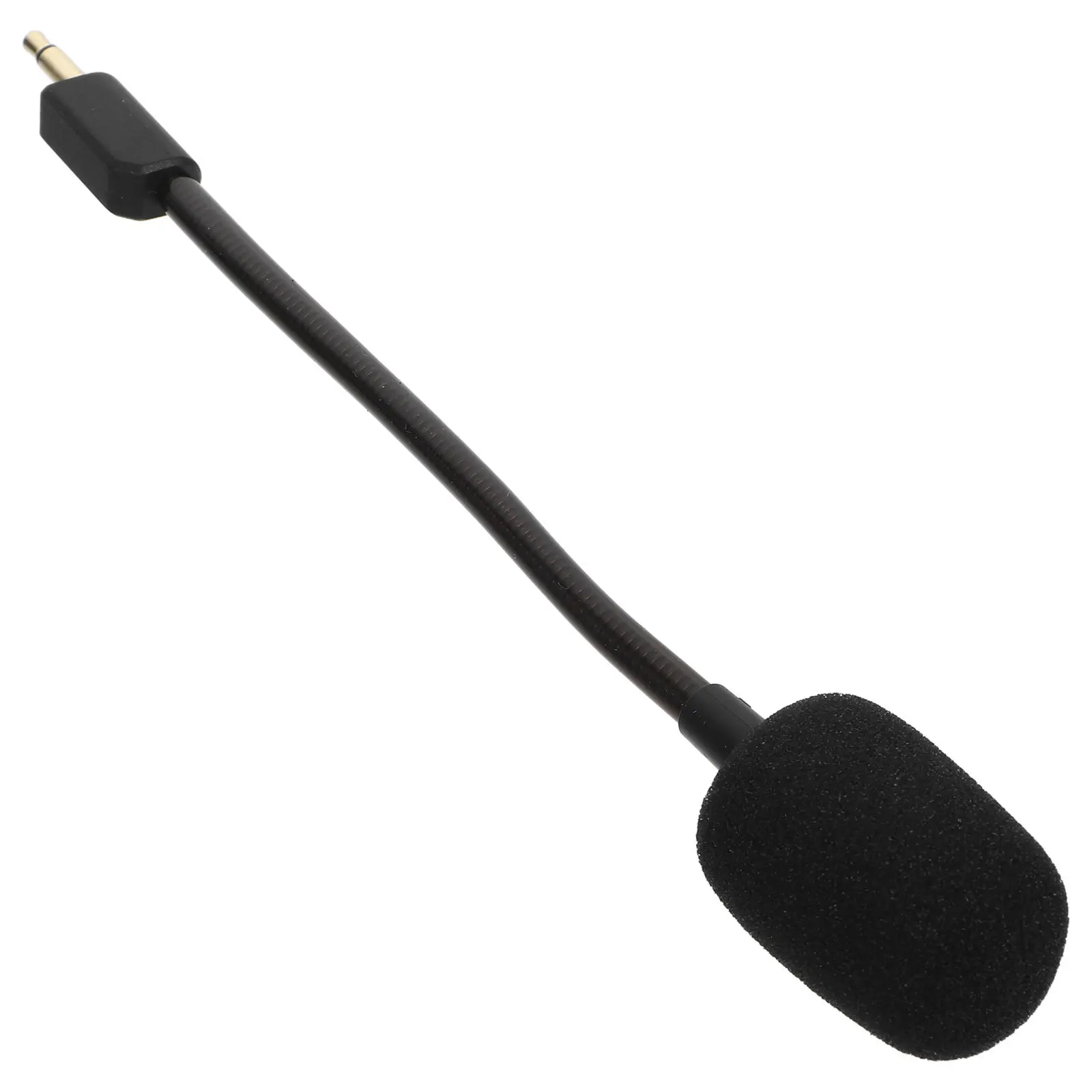 

Noise-Cancelling Microphone Black Replacement For Gaming Headset Wireless Mic Compact Design Durable Material Clear Sound