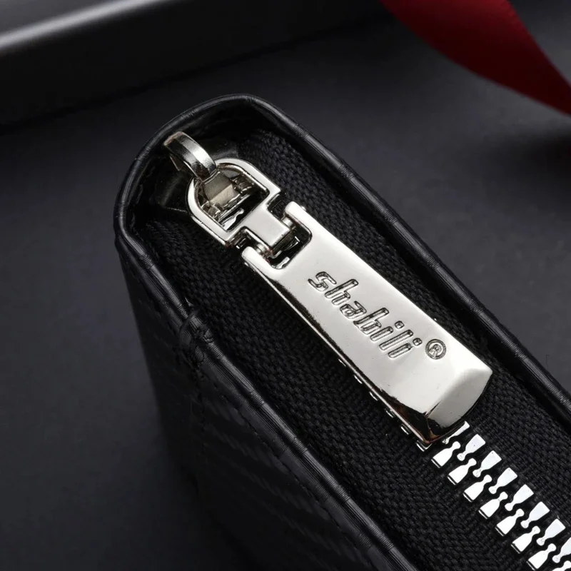 حافظة بطاقات بسحاب من الجلد ال - مراجعة Men Accessories Store وسعره