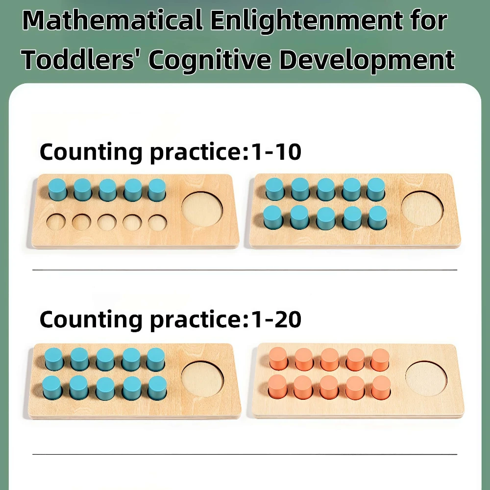 어린이를위한 수학 계산 장난감 10 프레임 산술 보드 유치원 유치원 계산 기술을위한 조기 학습 교육 도구