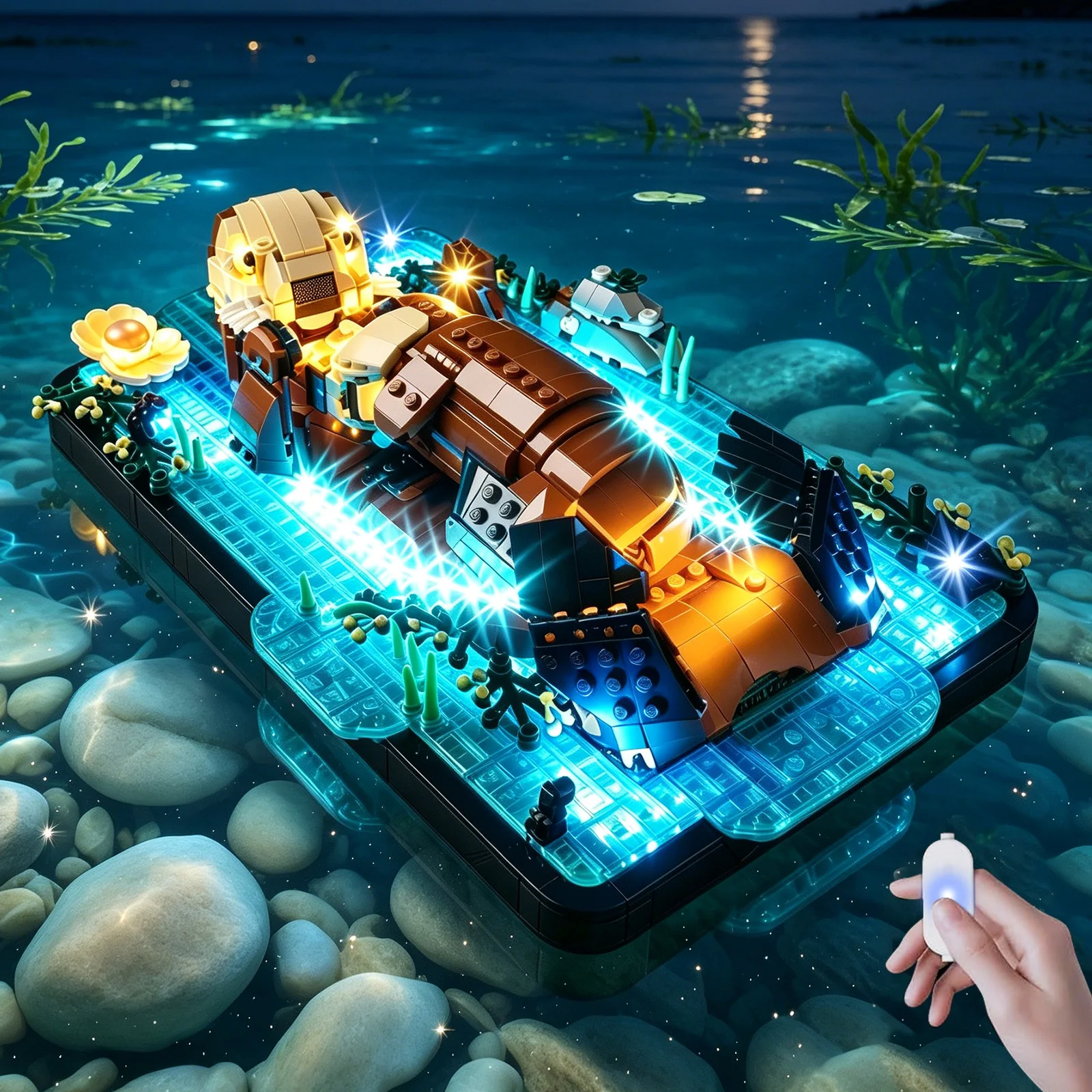 LED-Lichtset Geeignet für Lego Schwimmende Seeotter 21366 Bausteine
