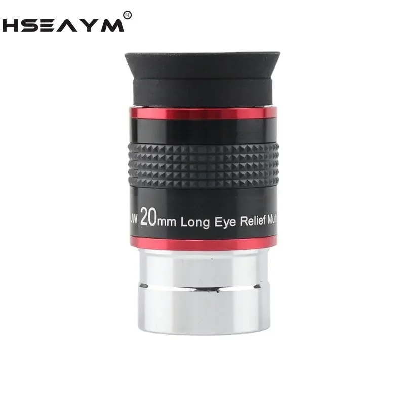 HSEAYM Astronomical Telescope Accessories 1.25 Inches 31.7mm 68 Degrees Focal Length 20mm Wide-angle Eyepiece Optical Glass