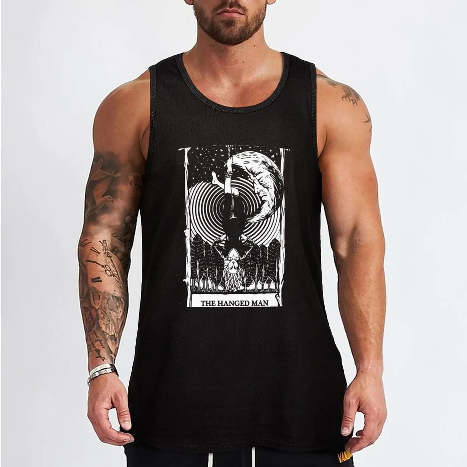 The Hanged Man Tank Top Men's summer t-shirt gym accessories man Men's clothes luxury style