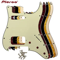 xinyue Guitar Pickguard -For US 11 Screw Holes Stratocaster With Floyd Rose Tremolo Bridge Humbucker  HS Scratch Plate