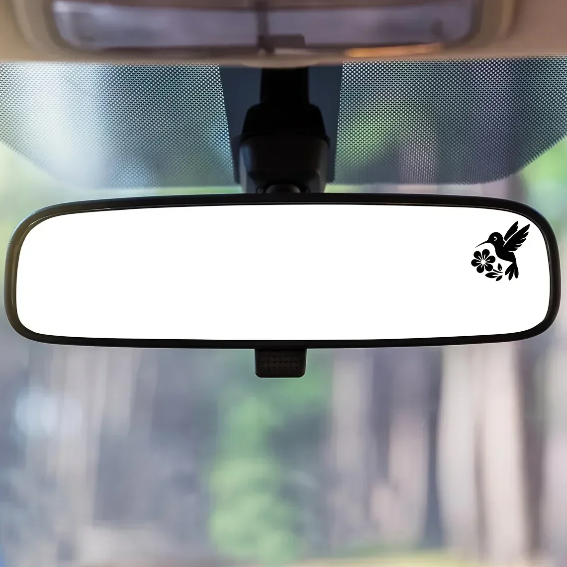 

2 шт., белая наклейка с колибри и цветком для автомобиля, мотоцикла, стильная наклейка для экстерьера автомобиля, набор наклеек для украшения крутого автомобиля