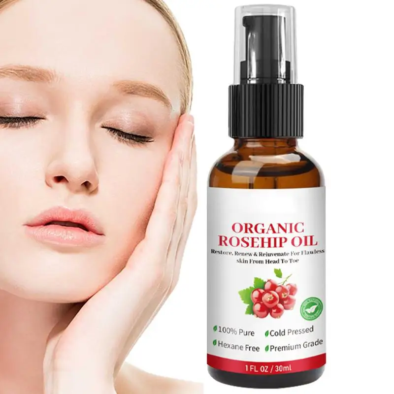 

Rosehip Oil Organic Rose Hips Face Oils 30ml Fast-Absorbing Skin Care Moisturizer Face Oil For Women Reduces The Appearance