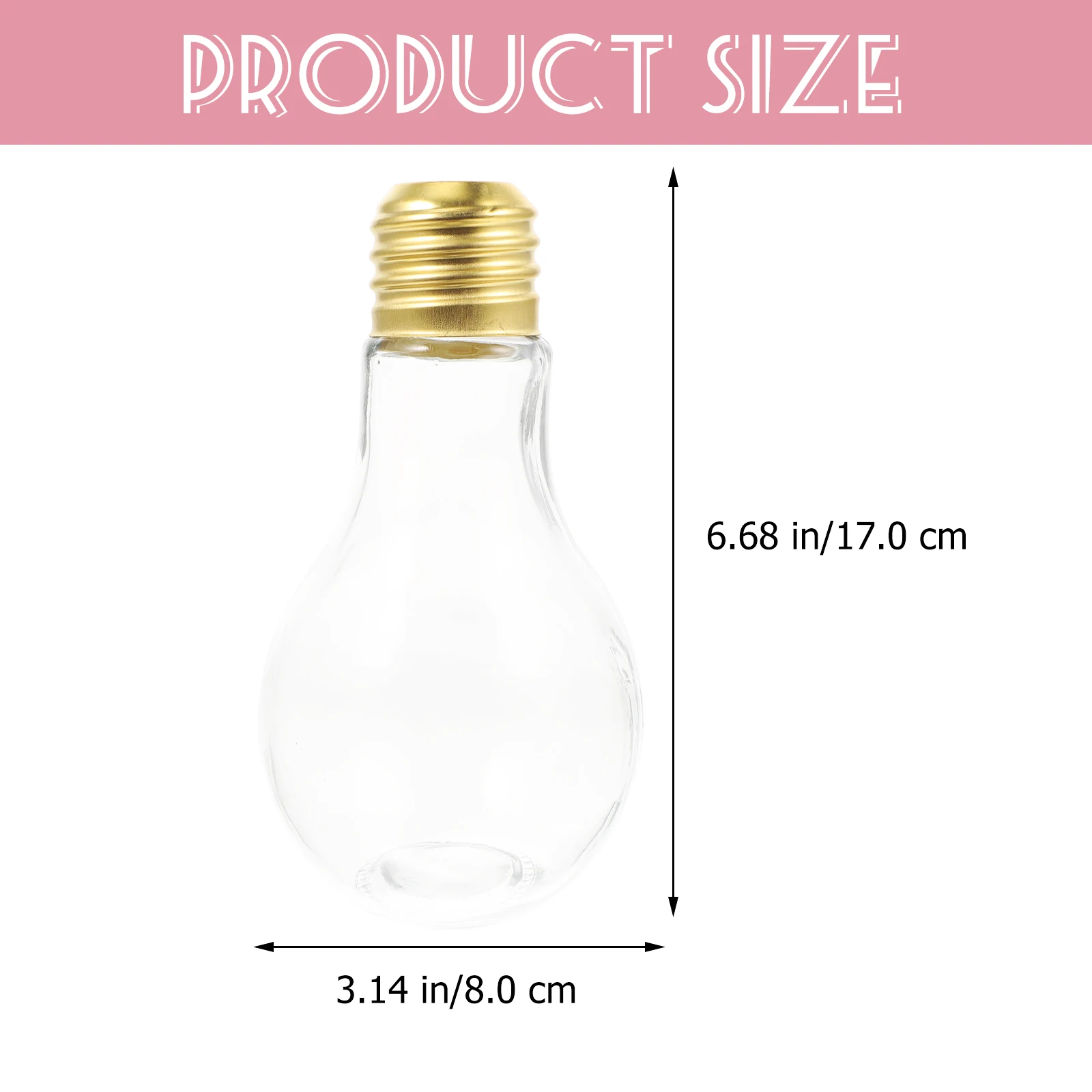 

Bulb Glass Bottle Creative 400ml Leak Proof Cap Reusable Straw Drinking Glass for Beer Juice Cocktail Vase Bulb Glasses