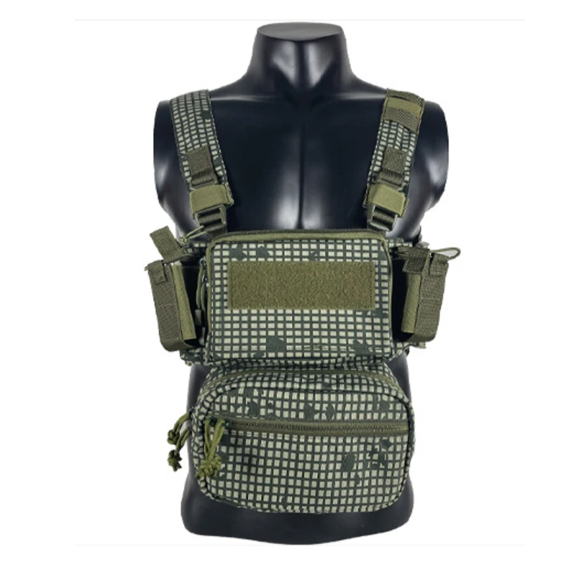 MK3 Desert Nighttime Camo Tactical Vest Nylon outdoor training vest lightweight multifunctional additional chest hanging bag