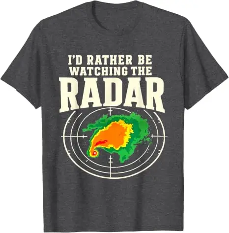 Ich würde lieber Radar Edges Distressed Storm Chaser T-Shirt Y2k Tracking Severe Tornadoes Grafik-Bekleidung aus weicher Baumwolle ansehen – Detail 7