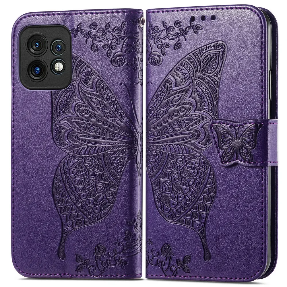 New Style For Motorola Edge 50 Ultra 40 Pro 30 Fusion 20 Lite 5G Flip Case Butterfly Wallet Leather Shell Moto X40 X30 S30 X 30