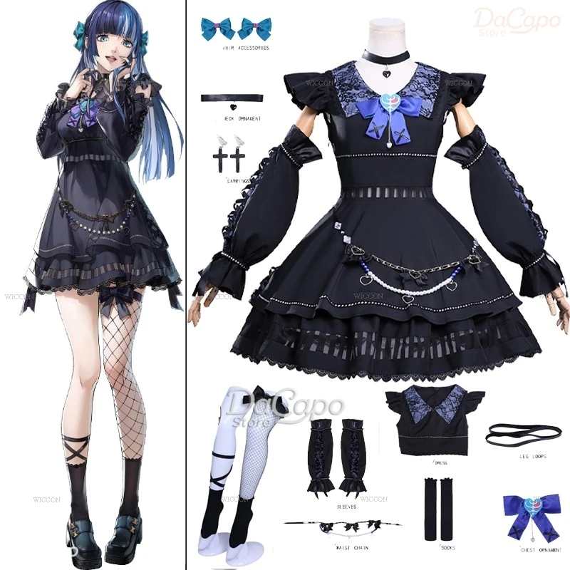 

Ichigo Cos Shikano Berry Megami Cosplay Costume Dress Game 2025 Halloween Adult Women Roleplay Clothing Expo Clothes Girls Gown