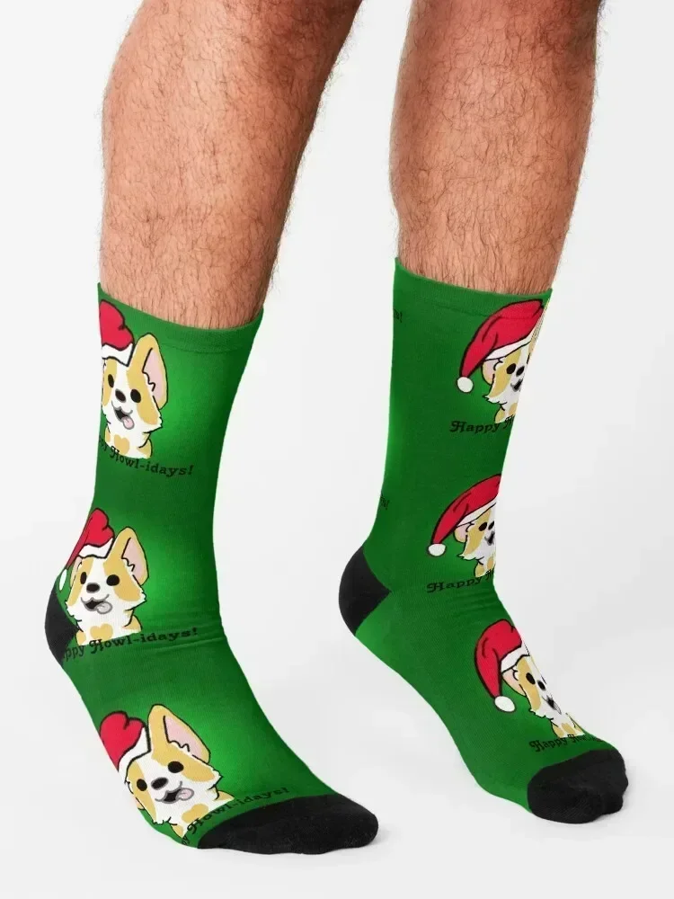 Happy Howlidays Socks cool colored cotton cartoon Men Socks Women's