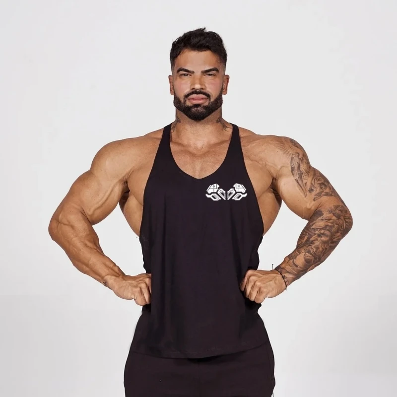 Men's Athletic Stringer Tank, Slim - Fit Gym Vest, Tailored for Bodybuilders & Workout Enthusiasts Pursuing Muscle Definition