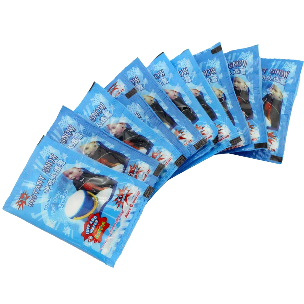 5 шт. порошок для глины, белый искусственный снег для глины, лучший для глины, облаков, глины и подарков на день рождения, выглядит как настоящий снег для