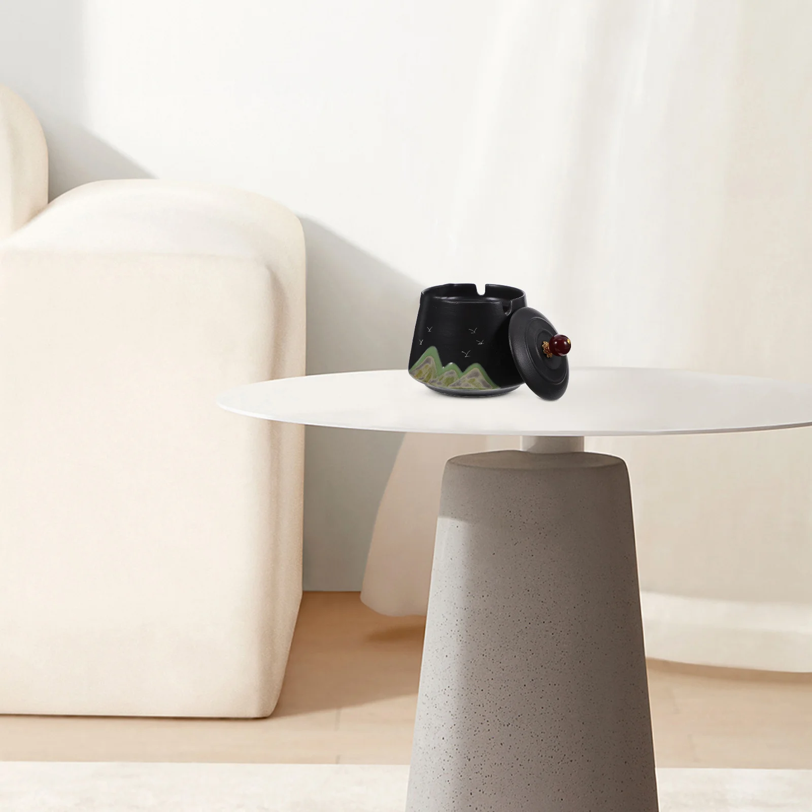 

Ash Trays Indoor Ashtrays for Smokers Outdoor Outdoors with Lid outside Patio Bucket