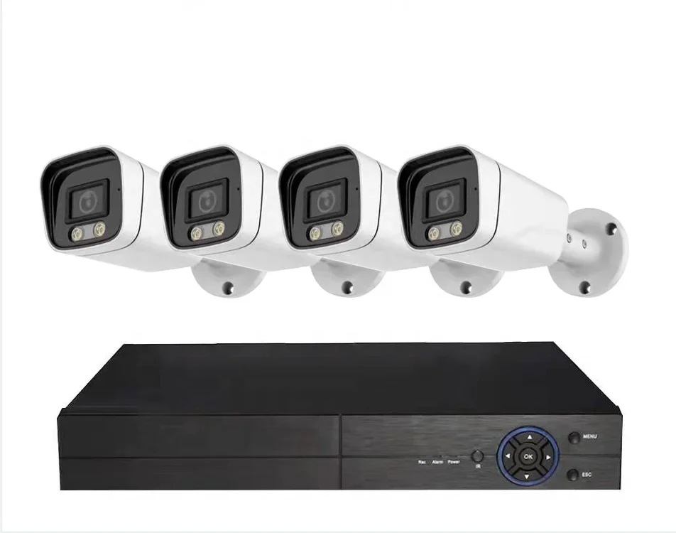 Caméra de réseau de vidéosurveillance intelligente, système de sécurité, ensemble HD, caméra de sécurité, kit NVR POE, 8 canaux, 2MP, Tuya, 1080P