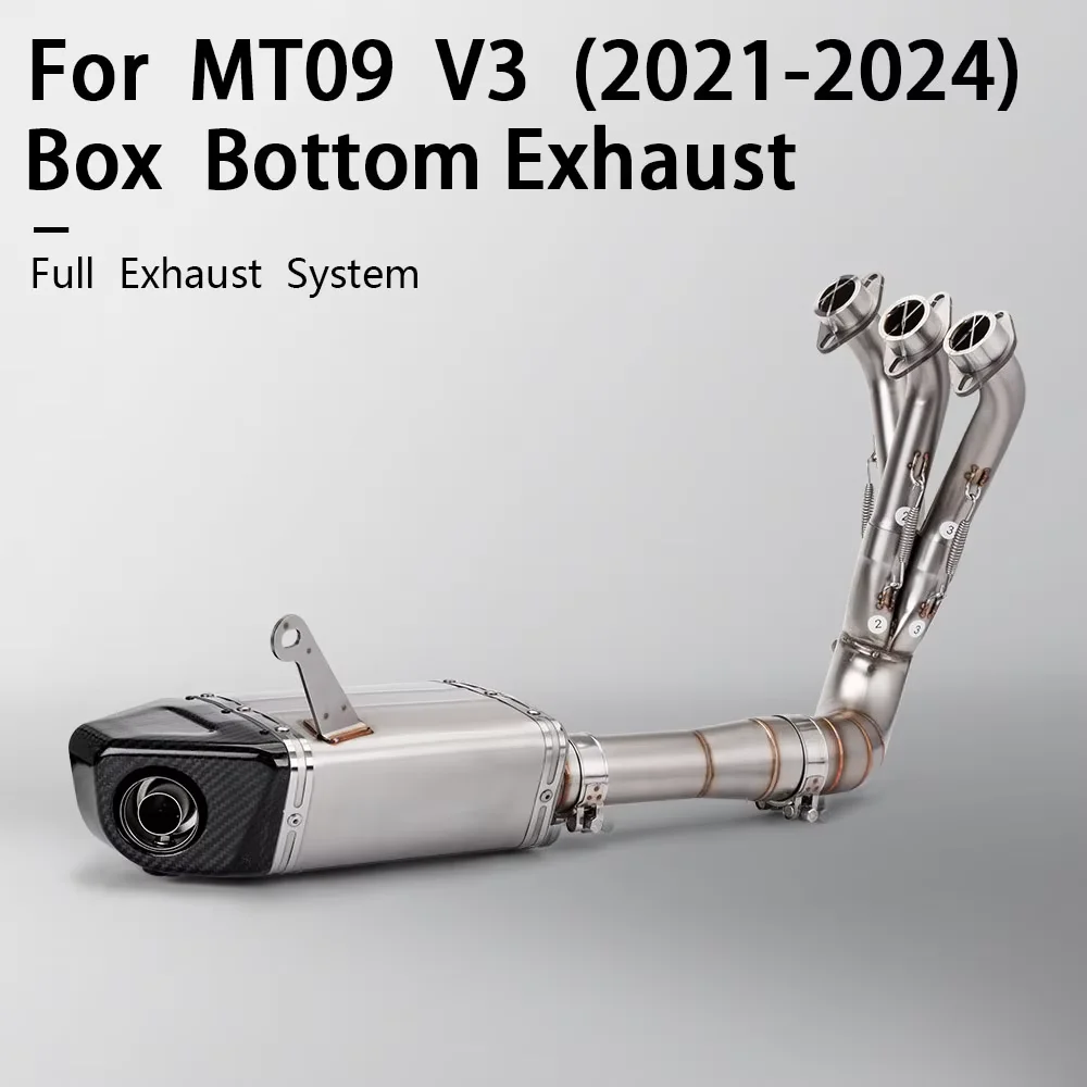 Motorcycle Exhaust Full System Header pipe for Yamaha MT09 V3 FZ09 Tracer 9 GT XSR900 2021 2022 2023 Motobike Escape Muffler Kit