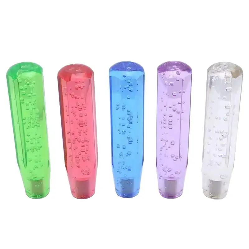 Transparent Crystal Bubble Gear Shift Knob Smooth Operation Easy Installation Universal for Car Interior Accessory Replacement