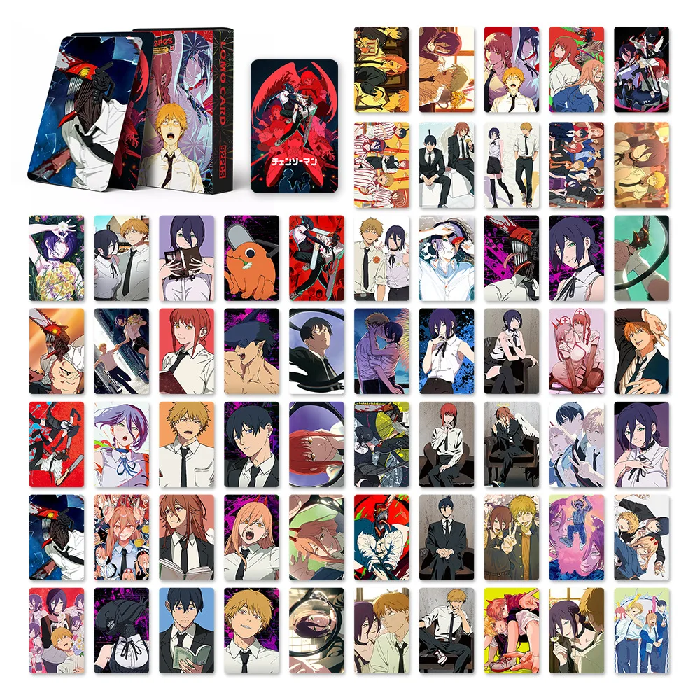 92 Small Cards Chainsaw Man Collection Photo Card Chainsaw Man Mini Sticker Anime LOMO Card Japanese - view 2