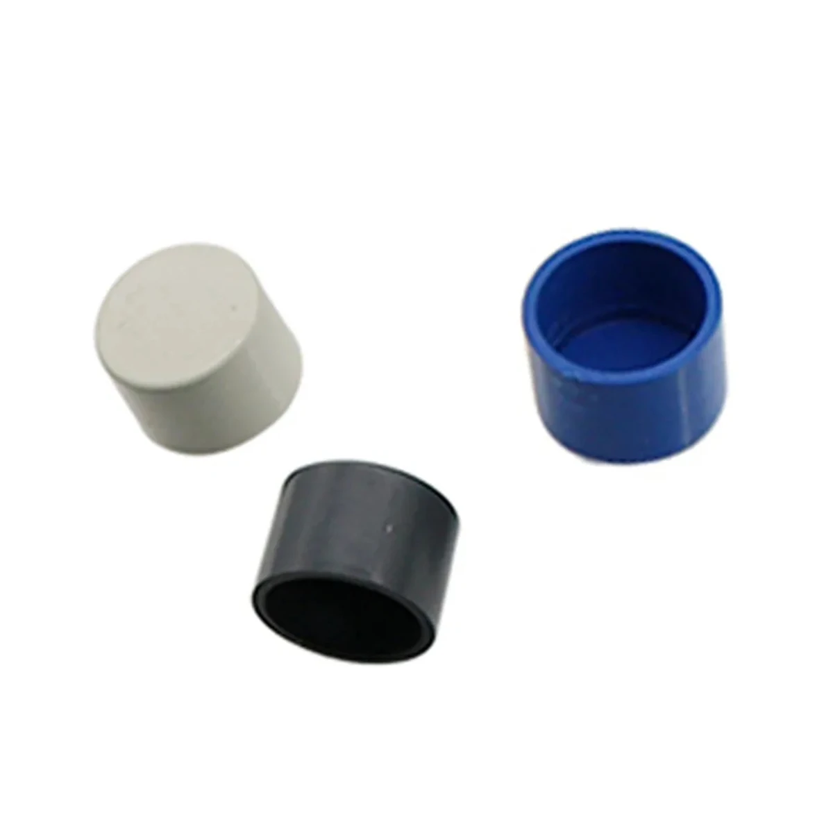 2Pcs ID 20/25/32mm PVC Connectors 3-way Elbow End Cap Garden Lawn Irrigation Joints Homemade DIY Shelf Couplings White/Blue/Grey