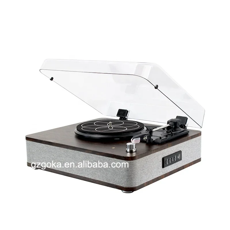 

Classic Vintage Design 6 in 1 audio Turntable record player& vinyl turntable LP& Gramophone with PC Link/3 Speed record player