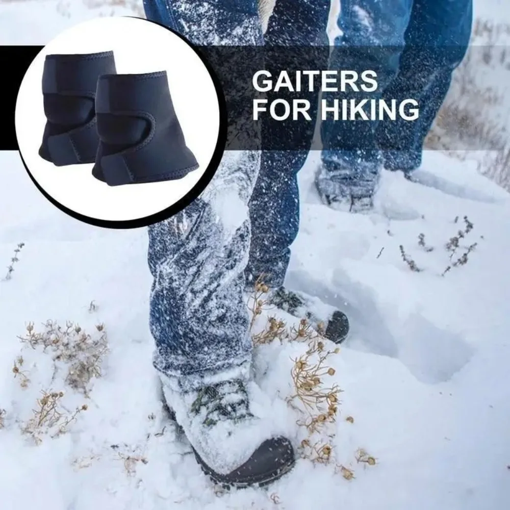 Lightweight Ankle Gaiters Adjustable Hook & Loop Boot Gaiters Sand Snake Proof Leg Protection for Hiking Trekking Camping