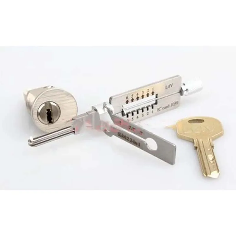 Lishi Tools LISHISTYLE SS312 L4V-T SS012 2 in 1 2-In-1  4 Vans  ock Civil  ock Pick Set  ocksmith Tools