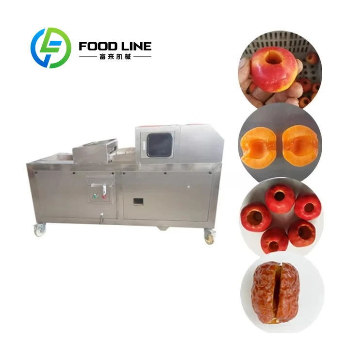 

Industrial Olive Pit Pitter Pitting Removing Extracting Machine Dates plum Peach apple Prune Dried Apricot Core Cutting Remover