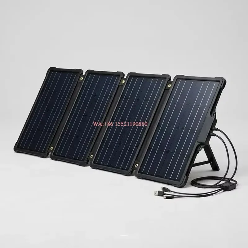 wmwmnu High Quality 300W Black Monocrystalline Silicon Portable Outdoor Solar Charging Panel