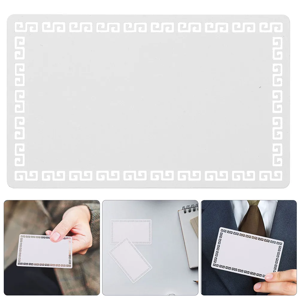 

10Pcs 86x54mm Blank Sublimation Aluminum Business Cards Smooth Edge Double Sided Printable Metal Cards for Events Rewards Logos