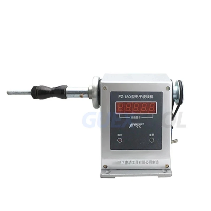 Manual Digital Coil Counting Winding Machine Electronic Hand Cranked Winder 0-99999 Range Transformer Wire Swaging Tool