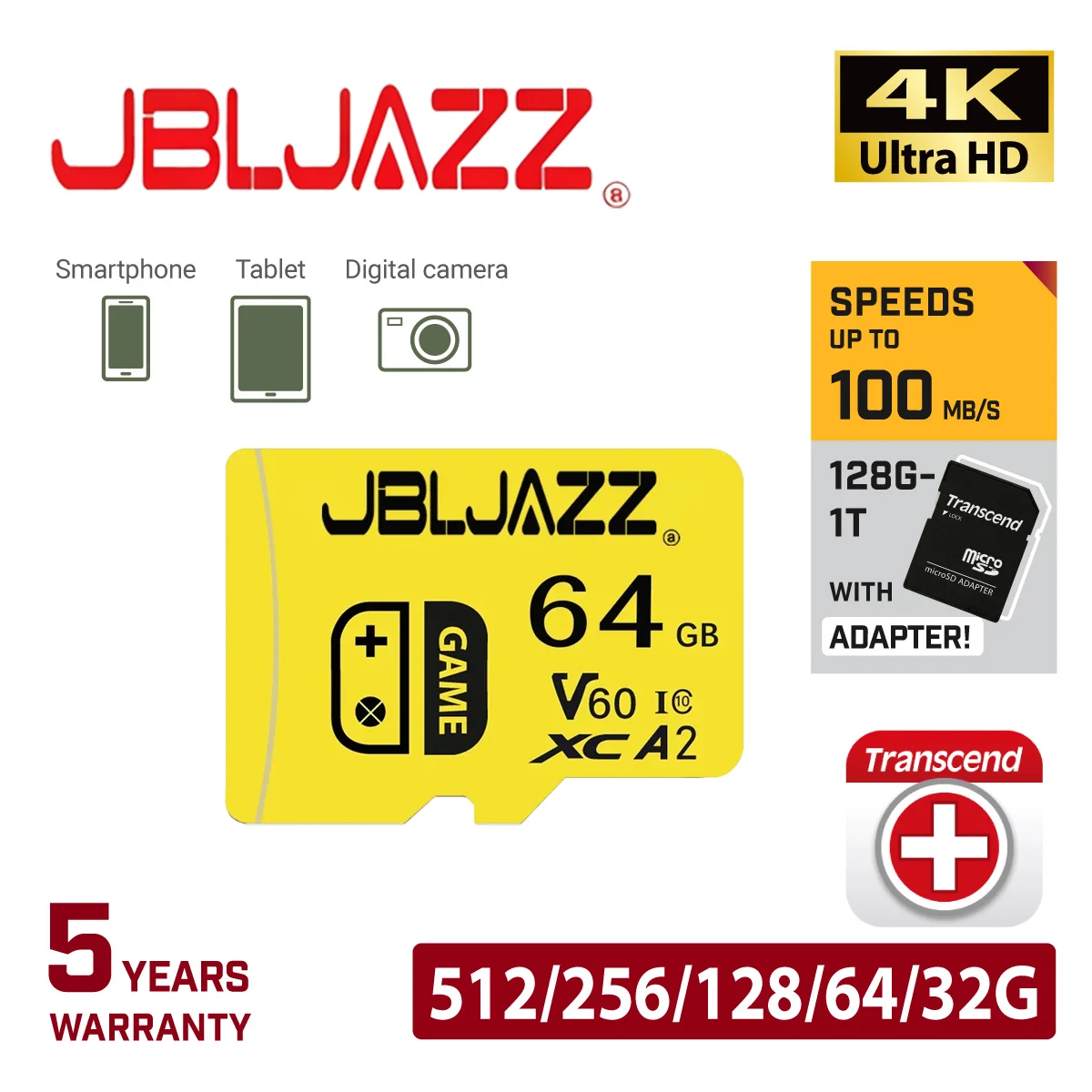 Tarjeta Micro SD Clase 10 de 256 GB, 128 GB, 64 GB, Tarjeta de Memoria de Alta Velocidad, Tarjeta Flash A1 Mini TF SD para Teléfono Inteligente, Cámara, Switch