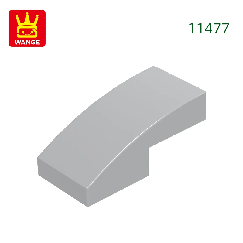 Wange 310 stks/partij 11477 Helling Gebogen 2x1x2/3 Blok Moc Kleur Accessoires Compatibel met Baksteen DIY kinderen Speelgoed Montage Onderdelen