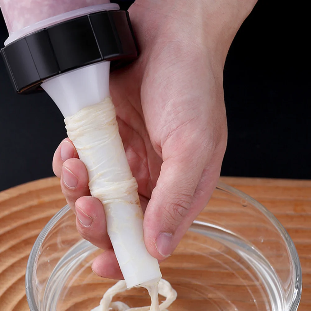 Manual Sausage Stuffer Hand Operated Sausage Maker Compact for Home Use Compatible with Natural Casings 3 Nozzles 23mm 19mm 15mm