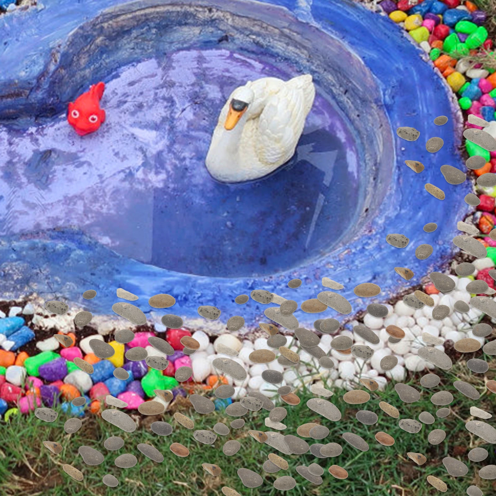 

Natural Stones Microlandscape Mini Garden Rock Decor Scenery Basing Diorama Stone Material Kit Microlandscape Stones Decoration