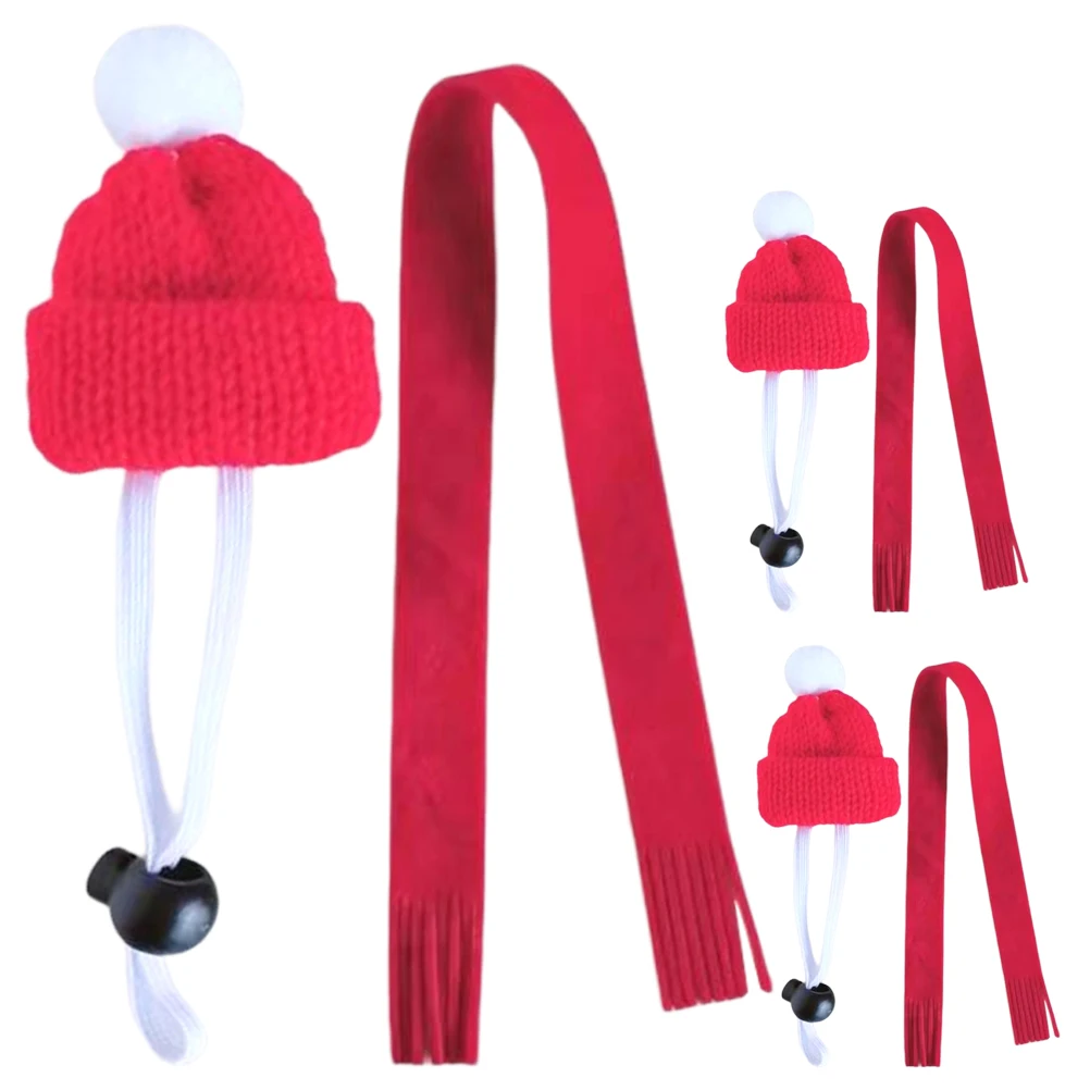

1 Set Hamster Hat Guinea Pig Scarf Knitted Pet Headwear Small Animal Costume Party Photo Prop Lightweight Reusable Pet Supplies