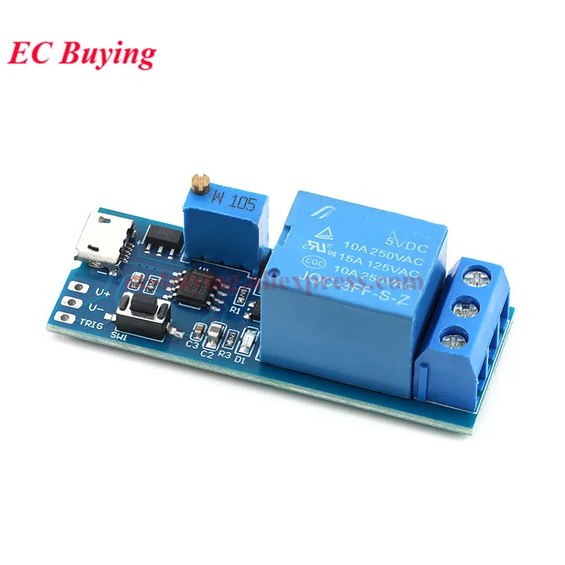 3Pcs/1pc Wide Voltage 5V-30V Trigger Time Delay Relay Module Timer Delay On Conduction Delay Switch Controller AC220V DC30V 10A