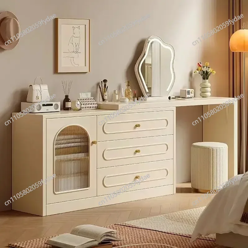 

Minimalist Bedroom Set Salon Luxury Dressing Table Makeup Vanity Desk Room Organizer Chair Tocadores Woman Girls Furniture