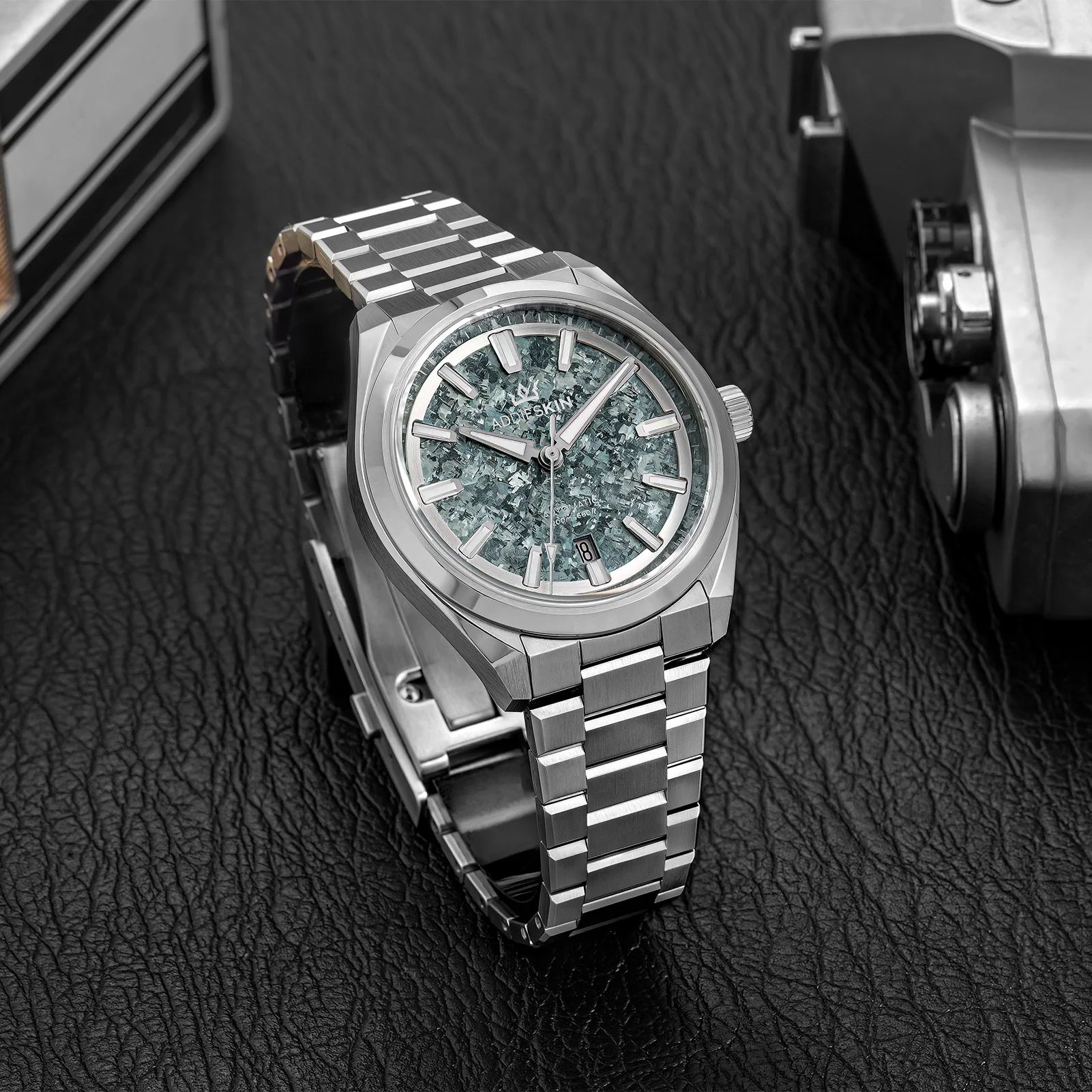 ADDIESKIN K006 Crystallized Titanium Automatic Mechanical Watch