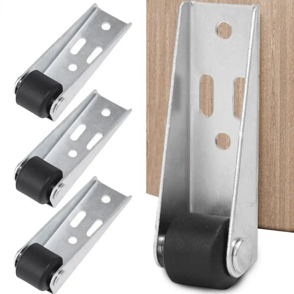 Silent Furniture Caster Side Mounted Directional Roller Household Moving Tool Door Support Moving Wheel Gate Casters